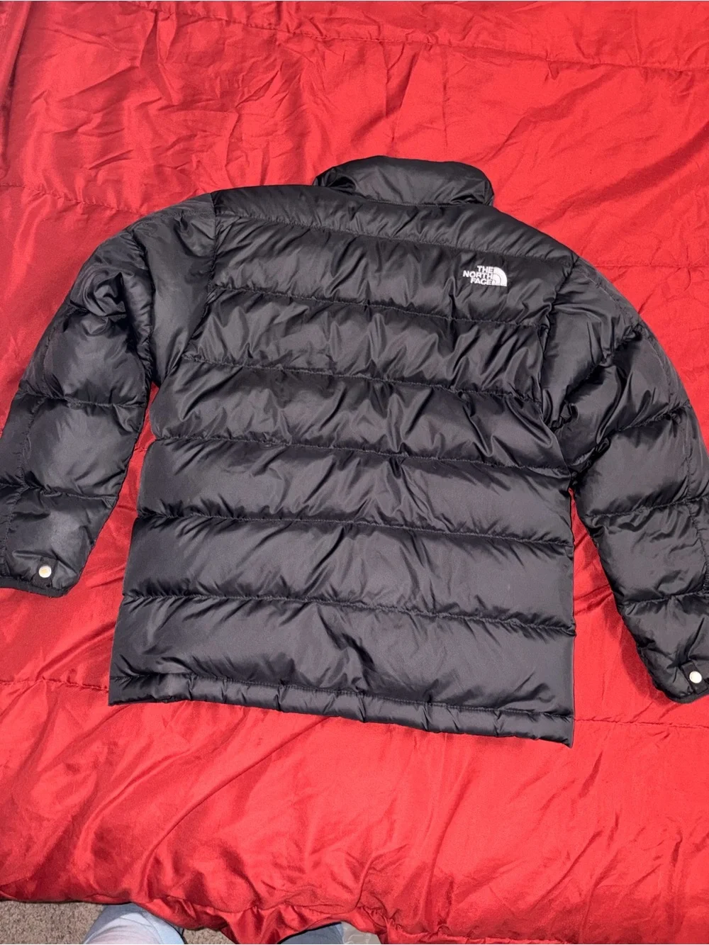 The North Face kids Black Puffer Jacket with Logo